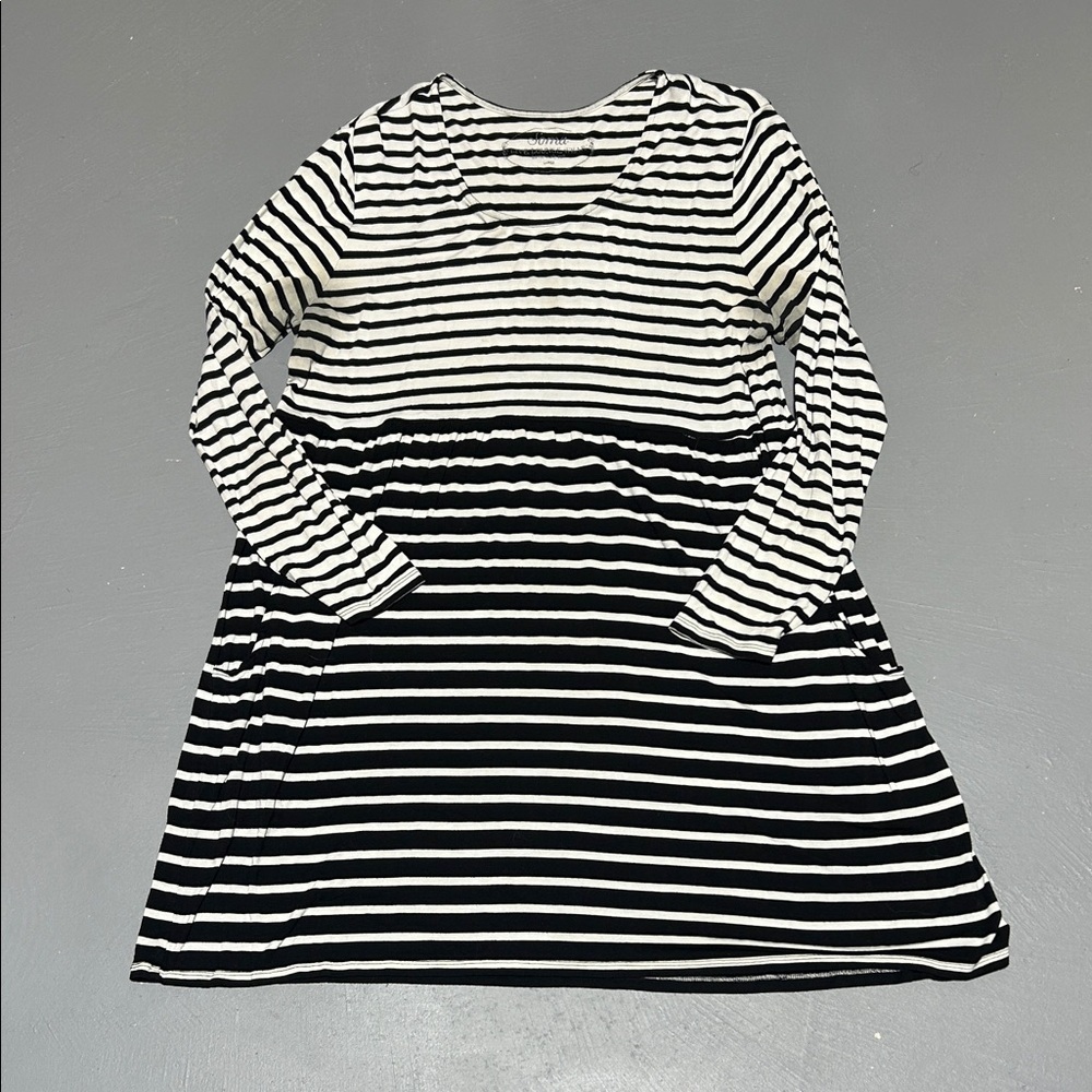Soma Striped Long Sleeve Stretchy Dress (Women’s Large)